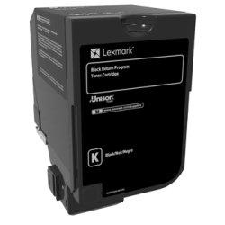 Lexmark 74C20K0 cartucho de tóner 1 pieza(s) Original Negro