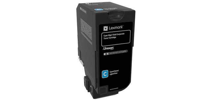 Lexmark 74C2HCE toner cartridge 1 pc(s) Original Cyan
