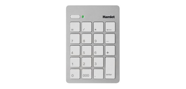 Hamlet XKPADUSV numeric keypad Laptop USB Silver