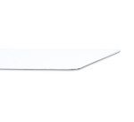Bande metallique maul standard longueur 1m avec 4   aimants coloris blanc