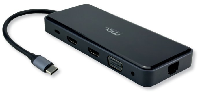 MCL MD1A99AUSB3C557 station d'accueil Avec fil USB 3.2 Gen 1 (3.1 Gen 1) Type-C Noir