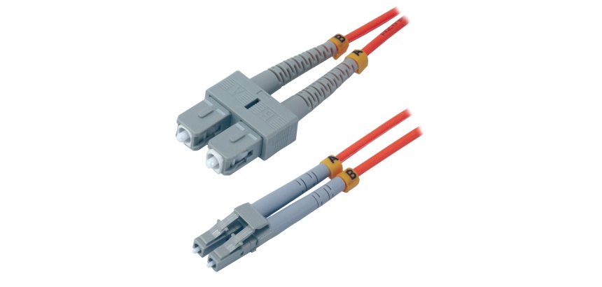 MCL Jarretière optique OM2 duplex multimode 50/125 - SC / LC 2m