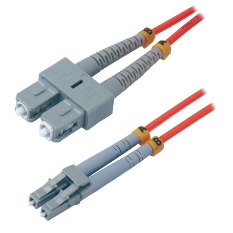 MCL Jarretière optique OM2 duplex multimode 50/125 - SC / LC 2m