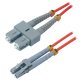 MCL Jarretière optique OM2 duplex multimode 50/125 - SC / LC 2m