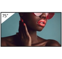 Sony FW-75BZ40L Écran d'affichage dynamique Écran plat de signalisation numérique 190,5 cm (75") LCD Wifi 700 cd/m² 4K Ultra HD Noir Android 24/7