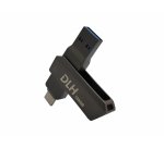 DLH DY-KU4972 lecteur USB flash 128 Go USB Type-A / USB Type-C 3.2 Gen 1 (3.1 Gen 1) Gris