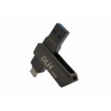 DLH DY-KU4972 lecteur USB flash 128 Go USB Type-A / USB Type-C 3.2 Gen 1 (3.1 Gen 1) Gris