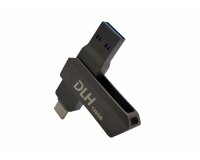 DLH DY-KU4972 lecteur USB flash 128 Go USB Type-A / USB Type-C 3.2 Gen 1 (3.1 Gen 1) Gris