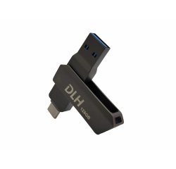 DLH DY-KU4972 lecteur USB flash 128 Go USB Type-A / USB Type-C 3.2 Gen 1 (3.1 Gen 1) Gris