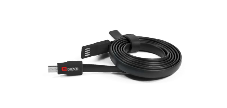 Crosscall CP.PE.NR000 câble USB USB 2.0 1,2 m USB A Micro-USB B Noir, Rouge