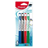 Marqueur effaçable Bic Marker'Peps pointe ogice - Boîte de 4 couleurs assorties