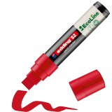 Marqueur edding 55 ecoline peinture base eau pointe      biseautee 4/15mm coloris      rouge