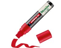Marqueur edding 55 ecoline peinture base eau pointe      biseautee 4/15mm coloris      rouge