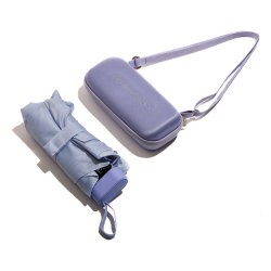 Muitomas UMBRCASEVL ombrello Viola Metallo Poliestere Compatta