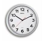Horloge murale maul step diam. 35cm pile 1.5v aa       fournie coloris argent