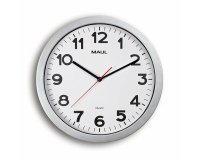 Horloge murale maul step diam. 35cm pile 1.5v aa       fournie coloris argent