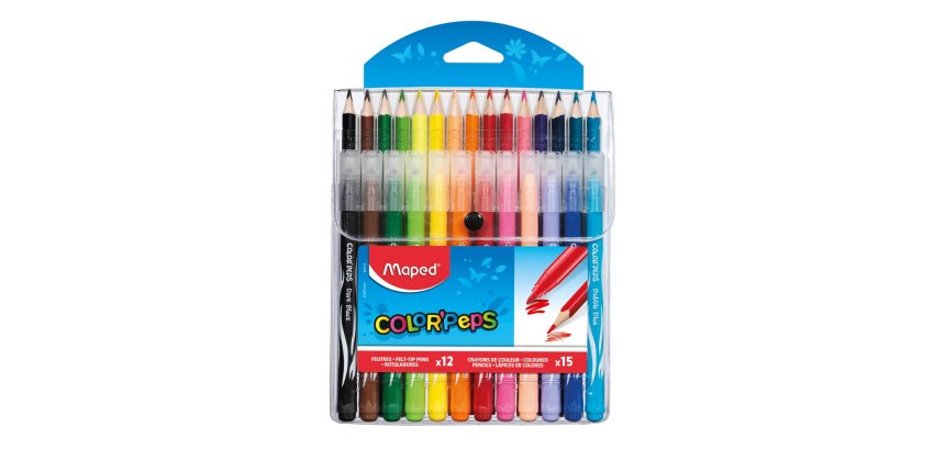 Multi-pack de crayons de couleur et feutres COLOR'PEPS