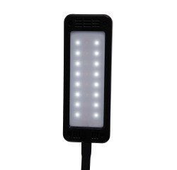 Luminaire bureau maul led pearly colour vario reglable  hauteur 37,5cm bras 35,7cm    tete 16x6cm coloris noir