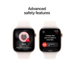 Apple Watch Series 11 GPS 46mm Rose Gold Aluminium Case with Light Blush Sport Band - S/M