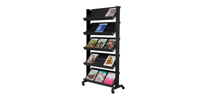 Porte-prospectus Uno easyDisplays, 5 étagères