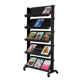 Porte-prospectus Uno easyDisplays, 5 étagères