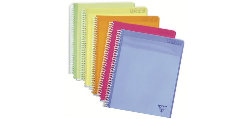 Meeting Book Linicolor FRESH cahier reliure intégrale A4+ 160 pages détachables couverture plastique polypropyène rainuré Couleur aléatoire - Assortis