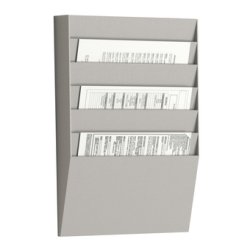 Trieur horizontal 6 cases A4, coloris Gris - Dimensions L31,1 x H50,2 x P7,9 cm