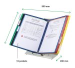 by tarifold Kit pupitre métal, avec 30 poches à pivot