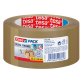 Adhésif d'emballage en PVC colle caoutchouc naturel 65 microns - H50 mm x L66 mètres Havane