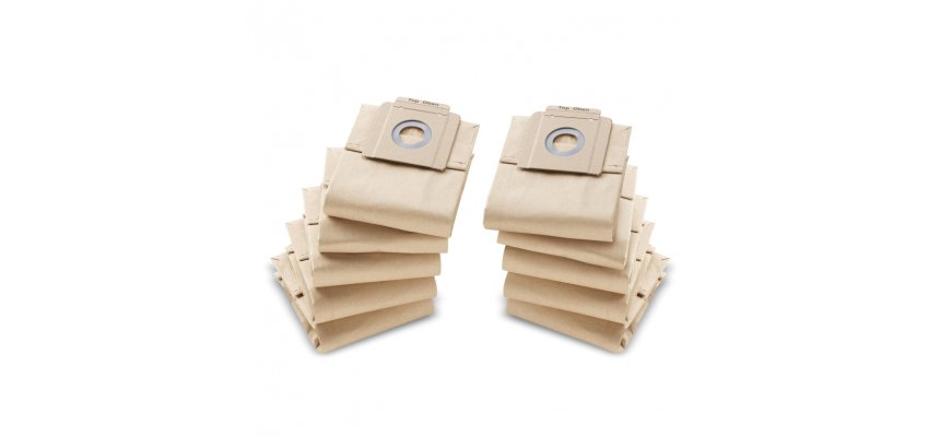 Lot de 10 Sacs en papier, 2 couches, pour aspirateur 10/1