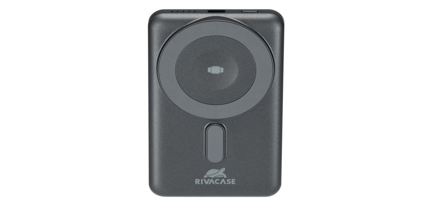 Rivacase VA2607 batteria portatile Polimeri di litio (LiPo) 5000 mAh Carica wireless Nero, Grigio