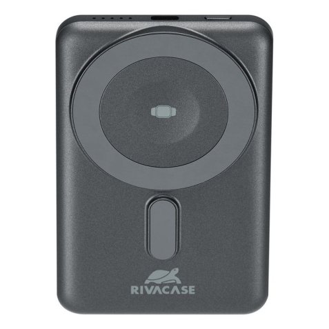 Rivacase VA2607 batteria portatile Polimeri di litio (LiPo) 5000 mAh Carica wireless Nero, Grigio
