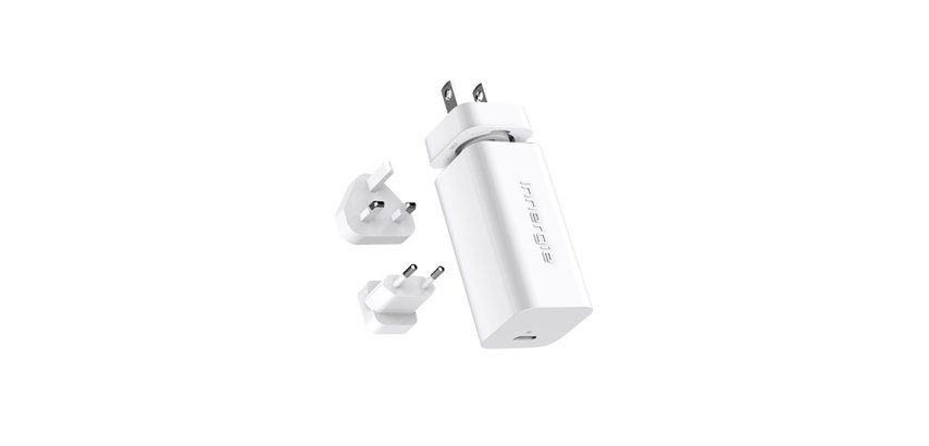 Innergie ADP-60BW WRB chargeur d'appareils mobiles Téléphone IP, Netbook, Ordinateur portable, Smartphone, Tablette Blanc Secteur, CC Charge rapide Intérieure