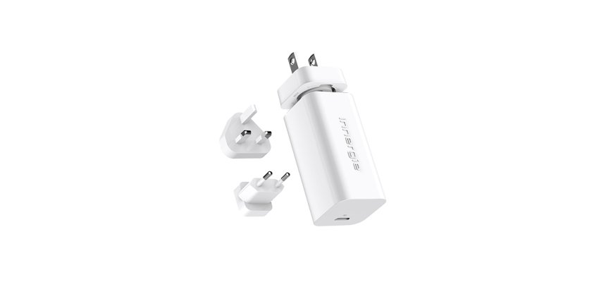 Innergie ADP-60BW WRB chargeur d'appareils mobiles Téléphone IP, Netbook, Ordinateur portable, Smartphone, Tablette Blanc Secteur, CC Charge rapide Intérieure