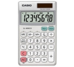 Casio SL-305ECO calcolatrice Tasca Calcolatrice di base Argento, Bianco