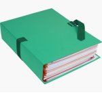 Chemise à dos extensible, A4, carton, vert clair