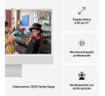 Apple iMac 24"Retina Display 4,5K, Chip M4 con CPU 10-core, GPU 10-core, 16GB, 256GB SSD, Argento