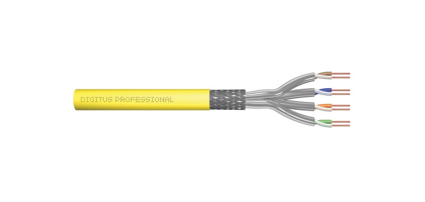 Digitus Cable de instalación CAT 7A S/FTP, 1000 m, simplex, Dca-s1a d1 a1, certificado GHMT PVP