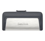SanDisk Ultra Dual Drive USB Type-C unidad flash USB 128 GB USB Type-A / USB Type-C 3.2 Gen 1 (3.1 Gen 1) Negro, Plata