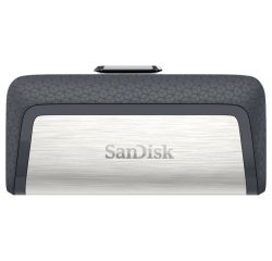SanDisk Ultra Dual Drive USB Type-C unidad flash USB 128 GB USB Type-A / USB Type-C 3.2 Gen 1 (3.1 Gen 1) Negro, Plata
