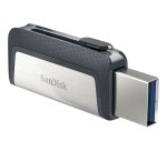 SanDisk Ultra Dual Drive USB Type-C unidad flash USB 128 GB USB Type-A / USB Type-C 3.2 Gen 1 (3.1 Gen 1) Negro, Plata