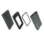 Transcend TS0GSJ25CK3 Boîtier de disques de stockage Boîtier disque dur/SSD Gris 2.5"