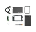 Transcend TS0GSJ25CK3 Boîtier de disques de stockage Boîtier disque dur/SSD Gris 2.5"