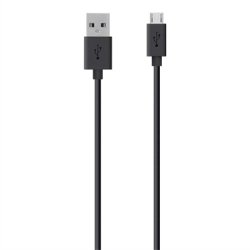 Belkin Micro-USB to USB ChargeSync câble USB USB 2.0 3 m USB A Micro-USB B Noir