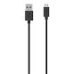 Belkin Micro-USB to USB ChargeSync câble USB USB 2.0 3 m USB A Micro-USB B Noir