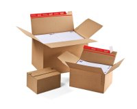 Carton fond automatique, fermeture autocollante, A4