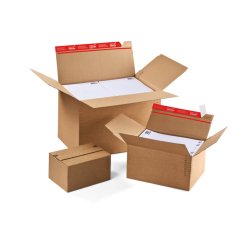 Carton fond automatique, fermeture autocollante, A4