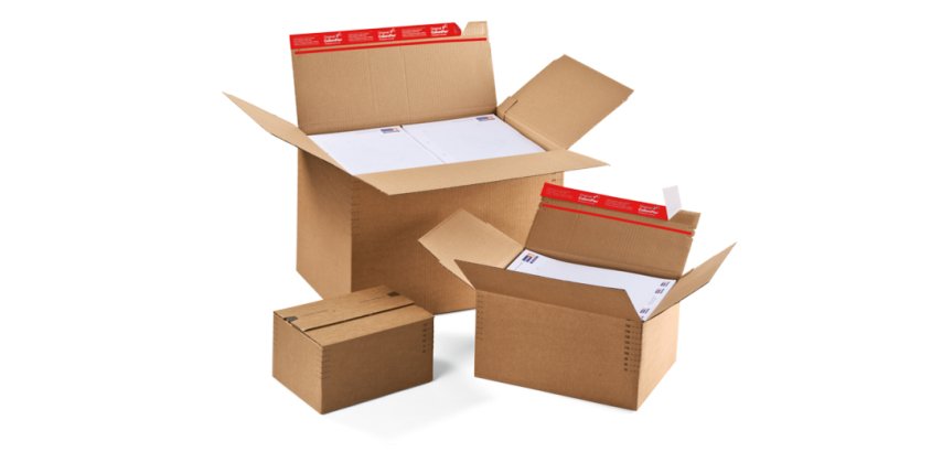 Carton fond automatique, fermeture autocollante, A4