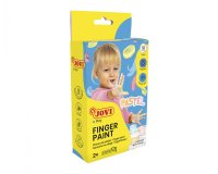 Gouache au doight jovi a base d'eau couleur pastel 6 pots   de 35 ml