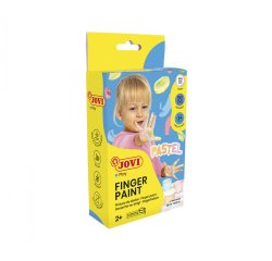Gouache au doight jovi a base d'eau couleur pastel 6 pots   de 35 ml
